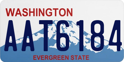 WA license plate AAT6184