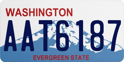 WA license plate AAT6187