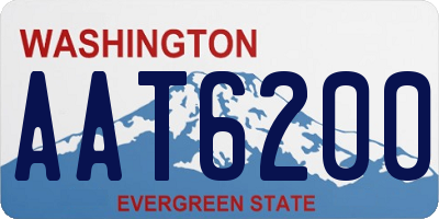 WA license plate AAT6200