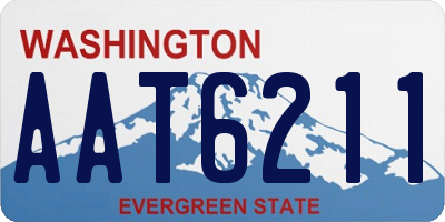 WA license plate AAT6211