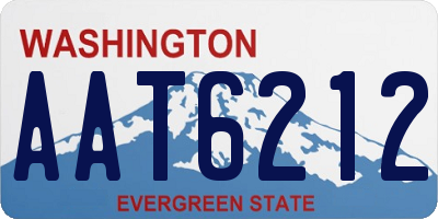 WA license plate AAT6212