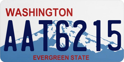 WA license plate AAT6215