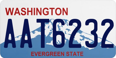 WA license plate AAT6232