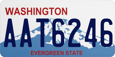 WA license plate AAT6246