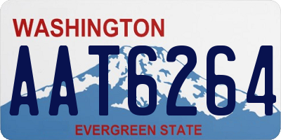 WA license plate AAT6264