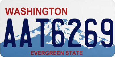 WA license plate AAT6269