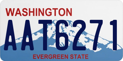 WA license plate AAT6271