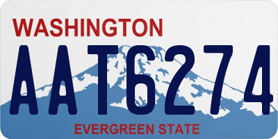 WA license plate AAT6274