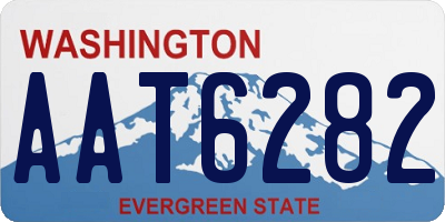 WA license plate AAT6282