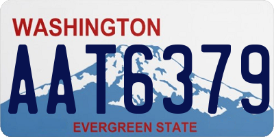 WA license plate AAT6379