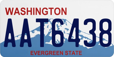 WA license plate AAT6438