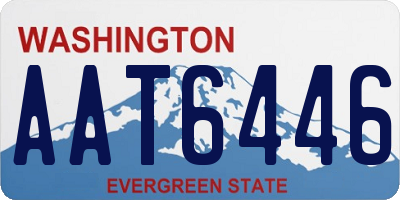 WA license plate AAT6446