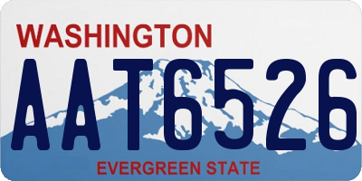 WA license plate AAT6526