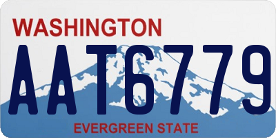 WA license plate AAT6779