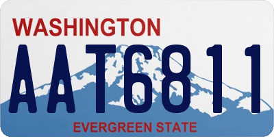 WA license plate AAT6811