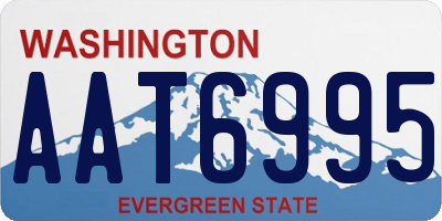 WA license plate AAT6995