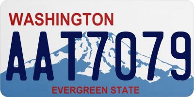 WA license plate AAT7079