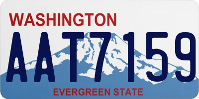 WA license plate AAT7159