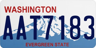 WA license plate AAT7183