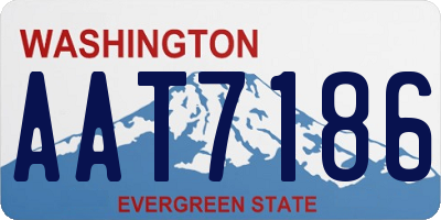 WA license plate AAT7186