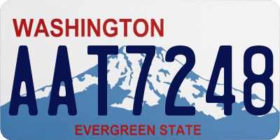 WA license plate AAT7248