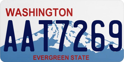 WA license plate AAT7269