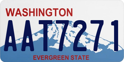WA license plate AAT7271