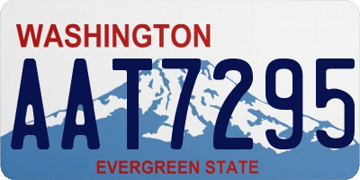 WA license plate AAT7295