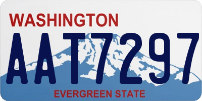 WA license plate AAT7297