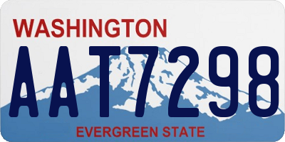 WA license plate AAT7298