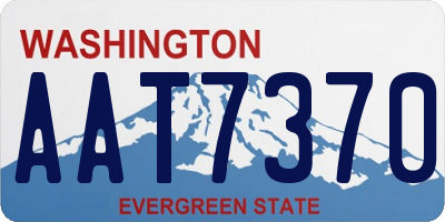 WA license plate AAT7370