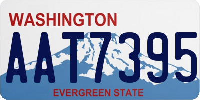 WA license plate AAT7395