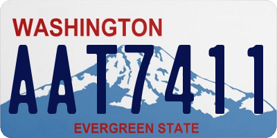 WA license plate AAT7411