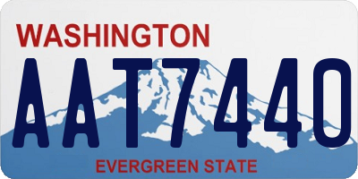 WA license plate AAT7440