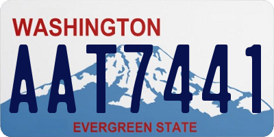 WA license plate AAT7441