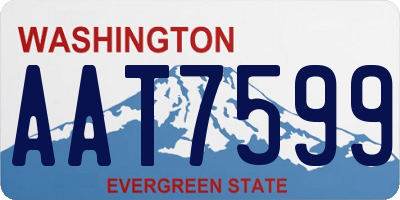 WA license plate AAT7599
