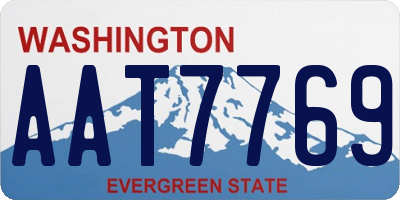 WA license plate AAT7769
