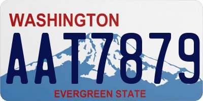 WA license plate AAT7879