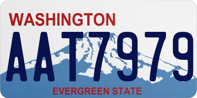 WA license plate AAT7979
