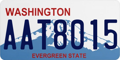WA license plate AAT8015