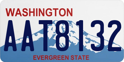 WA license plate AAT8132