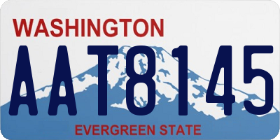 WA license plate AAT8145