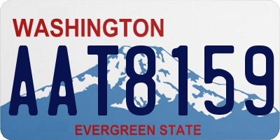 WA license plate AAT8159