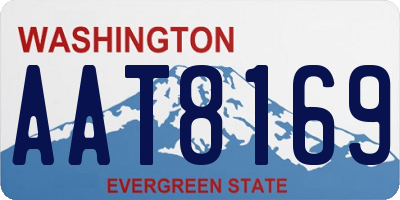 WA license plate AAT8169
