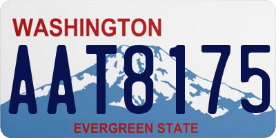 WA license plate AAT8175
