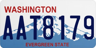 WA license plate AAT8179