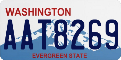 WA license plate AAT8269