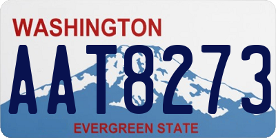 WA license plate AAT8273
