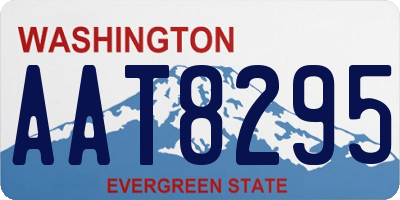 WA license plate AAT8295