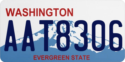 WA license plate AAT8306